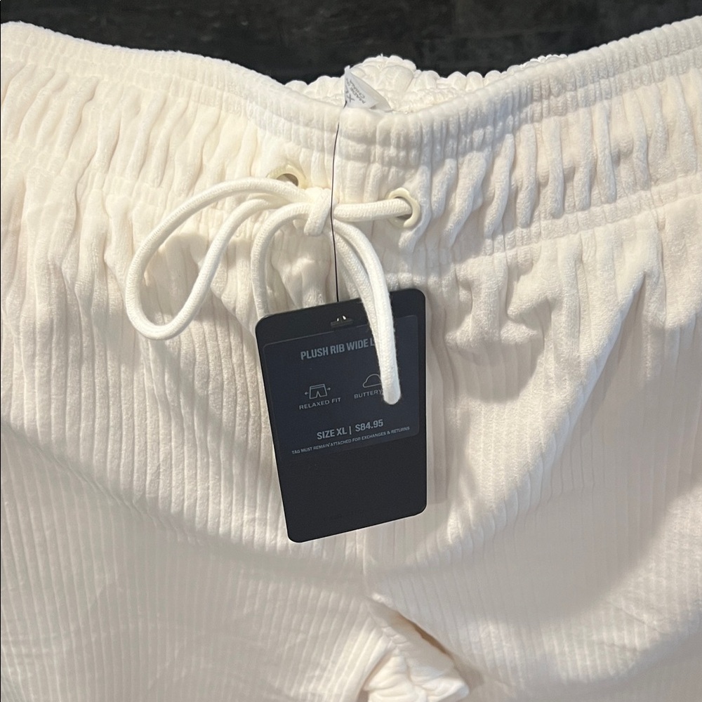Fabletics Cream Wide Leg Pants